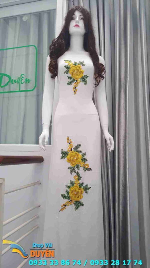 vai ao dai theu 3d dinh da 7407 2